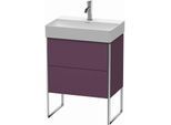 Duravit XSquare Waschtisch-Unterschrank XS445309494 58,4x49,1x39cm, 2 Auszüge, Aubergine seidenmatt