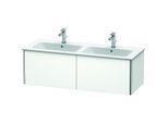 Duravit XSquare Waschtisch-Unterschrank XS407501818 128x40x47,8cm, 2 Auszüge, weiß matt