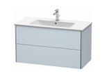 Duravit XSquare Waschtisch-Unterschrank XS417309797 101x56x47,8cm, 2 Schubkästen, Lichtblau seidenmatt