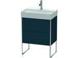 Duravit XSquare Waschtisch-Unterschrank XS445309898 58,4x49,1x39cm, 2 Auszüge, Nachtblau seidenmatt