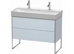 Duravit XSquare Waschtisch-Unterschrank XS444409797 98,4x49,1x46cm, 2 Auszüge, Lichtblau seidenmatt