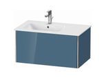 Duravit XSquare Waschtisch-Unterschrank XS407204747 81x40x47,8cm, 1 Auszug, Stone Blue hochglanz