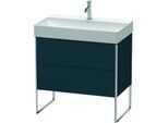 Duravit XSquare Waschtisch-Unterschrank XS444309898 78,4x49,1x46cm, 2 Auszüge, Nachtblau seidenmatt