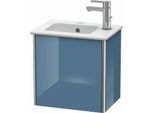 Duravit XSquare Waschtisch-Unterschrank XS4170L4747 58,4x49,1x39cm, Tür links, Stone Blue hochglanz