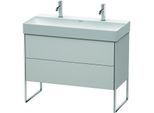 Duravit XSquare Waschtisch-Unterschrank XS444403939 98,4x49,1x46cm, 2 Auszüge, Nordic weiß seidenmatt