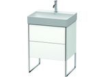 Duravit XSquare Waschtisch-Unterschrank XS444201818 58,4x49,1x46cm, 2 Auszüge, weiß matt