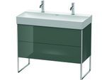 Duravit XSquare Waschtisch-Unterschrank XS444403838 98,4x49,1x46cm, 2 Auszüge, Dolomiti Grey hochglanz