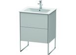 Duravit XSquare Waschtisch-Unterschrank XS444503939 61x59,2x47,8cm, 2 Auszüge, Nordic weiß seidenmatt