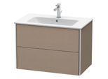 Duravit XSquare Waschtisch-Unterschrank XS417207575 81x56x47,8cm, 2 Schubkästen, Leinen