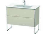 Duravit XSquare Waschtisch-Unterschrank XS444709191 101x59,2x47,8cm, 2 Auszüge, Taupe