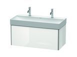 Duravit XSquare Waschtisch-Unterschrank XS406308585 98,4x39,7x46cm, 1 Auszug, weiß hochglanz