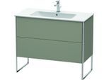 Duravit XSquare Waschtisch-Unterschrank XS444709292 101x59,2x47,8cm, 2 Auszüge, Steingrau seidenmatt