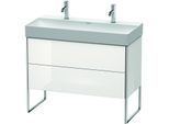 Duravit XSquare Waschtisch-Unterschrank XS444408585 98,4x49,1x46cm, 2 Auszüge, weiß hochglanz