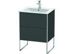 Duravit XSquare Waschtisch-Unterschrank XS444504949 61x59,2x47,8cm, 2 Auszüge, Graphit matt