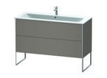 Duravit XSquare Waschtisch-Unterschrank XS444804343 121x59,2x47,8cm, 2 Auszüge, Basalt matt