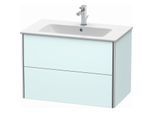 Duravit XSquare Waschtisch-Unterschrank XS417200909 81x56x47,8cm, 2 Schubkästen, Lichtblau matt