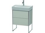Duravit XSquare Waschtisch-Unterschrank XS445300707 58,4x49,1x39cm, 2 Auszüge, Betongrau matt