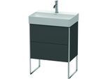 Duravit XSquare Waschtisch-Unterschrank XS445304949 58,4x49,1x39cm, 2 Auszüge, Graphit matt