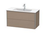 Duravit XSquare Waschtisch-Unterschrank XS417307575 101x56x47,8cm, 2 Schubkästen, Leinen