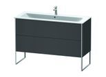Duravit XSquare Waschtisch-Unterschrank XS444804949 121x59,2x47,8cm, 2 Auszüge, Graphit matt