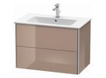 Duravit XSquare Waschtisch-Unterschrank XS417208686 81x56x47,8cm, 2 Schubkästen, cappuccino hochglanz