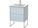 Duravit XSquare Waschtisch-Unterschrank XS444509797 61x59,2x47,8cm, 2 Auszüge, Lichtblau seidenmatt