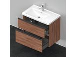 Duravit D-Neo Waschtisch-Unterschrank DE435707979 78,4 x 45,2 cm, Nussbaum Natur, wandhängend, 1 Schubkasten, 1 Auszug