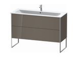 Duravit XSquare Waschtisch-Unterschrank XS444808989 121x59,2x47,8cm, 2 Auszüge, Flannel Grey hochglanz