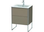 Duravit XSquare Waschtisch-Unterschrank XS444507575 61x59,2x47,8cm, 2 Auszüge, Leinen
