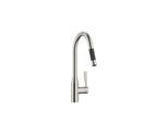 Dornbracht Spültisch-Einhebelmischer 33870895-06 herausziehbar, mit Brausefunktion, Ausladung 240 mm, platin matt