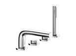 Keuco Edition 400 Wannen-4-Loch-Armatur 51530010200 verchromt, 220 mm, Wannenrandmontage