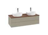 Villeroy & Boch Antao Waschtischunterschrank 1200x360x500mm L24052HK mit Beleuchtung FK/AP: HK/2