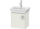 Duravit White Tulip Waschtisch-Unterschrank WT4250L3636 38,4 x 29,8 cm, Weiß Seidenmatt, wandhängend, 1 Türe mit Griff, links