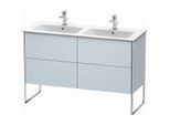 Duravit XSquare Waschtisch-Unterschrank XS444909797 128x59,2x47,8cm, 4 Auszüge, Lichtblau seidenmatt