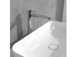 Villeroy und Boch Conum Einhebel-Waschtischarmatur TVW12700500061 erhöht, mit Push-Open-Ablaufgarnitur, chrom