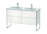 Duravit XSquare Waschtisch-Unterschrank XS444902222 128x59,2x47,8cm, 4 Auszüge, weiß hochglanz
