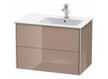 Duravit XSquare Waschtisch-Unterschrank XS417708686 81x56x47,8cm, 2 Schubkästen, Becken rechts, cappuccino hochglanz