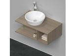 Duravit D-Neo Waschtisch-Unterschrank DE491803535 80 x 48 cm, Eiche Terra, wandhängend, 1 Fach, 1 Konsolenplatte