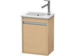 Duravit Ketho Waschtisch-Unterschrank KT6417L3030 40x28,5x55cm, wandhängend, Tür links, Eiche natur