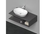 Duravit D-Neo Waschtisch-Unterschrank DE492904949 100 x 55 cm, Graphit Matt, wandhängend, 1 Fach, 1 Konsolenplatte