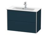 Duravit XSquare Waschtisch-Unterschrank XS416609898 81x56x38,8cm, 2 Schubkästen, Nachtblau seidenmatt