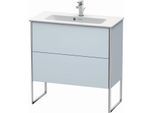 Duravit XSquare Waschtisch-Unterschrank XS445509797 81x59,2x38,8cm, 2 Auszüge, Lichtblau seidenmatt