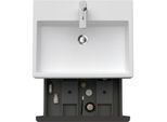 Duravit D-Neo Waschtisch-Unterschrank DE427104949 58,4 x 44,2 cm, Graphit Matt, wandhängend, 1 Auszug