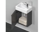 Duravit D-Neo Waschtisch-Unterschrank DE4218L4949 36,4 x 22,2 cm, Graphit Matt, wandhängend, 1 Türe, links