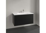 Villeroy und Boch Antao Waschtisch-Unterschrank K05000PD 98,8x50,4x49,6cm, ohne Frontstruktur, black matt lacquer