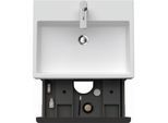 Duravit D-Neo Waschtisch-Unterschrank DE437103535 58,4 x 44,2 cm, Eiche Terra, wandhängend, 1 Schubkasten, 1 Auszug
