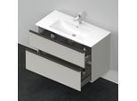 Duravit D-Neo Waschtisch-Unterschrank DE436300707 101 x 46,2 cm, Betongrau Matt, wandhängend, 1 Schubkasten, 1 Auszug
