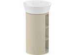 Duravit White Tulip Waschtisch-Unterschrank WT42390H3H3 35 x 41 cm, Taupe Hochglanz, stehend, 2 Holzfachböden