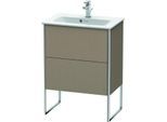 Duravit XSquare Waschtisch-Unterschrank XS445407575 61x59,2x38,8cm, 2 Auszüge, Leinen