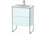 Duravit XSquare Waschtisch-Unterschrank XS445400909 61x59,2x38,8cm, 2 Auszüge, Lichtblau matt